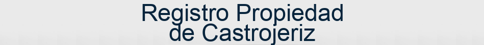 Registro Propiedad de Castrojeriz