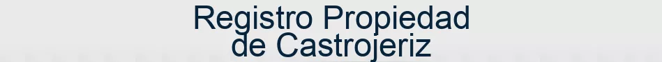 Registro Propiedad de Castrojeriz