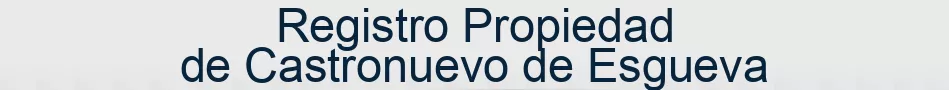 Registro Propiedad de Castronuevo de Esgueva