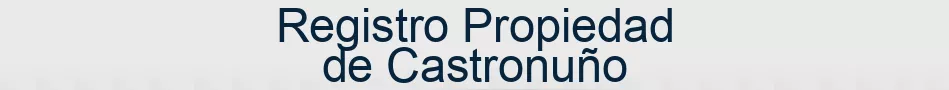 Registro Propiedad de Castronuño