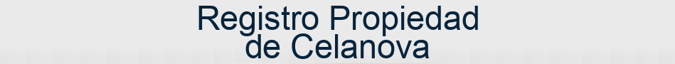 Registro Propiedad de Celanova