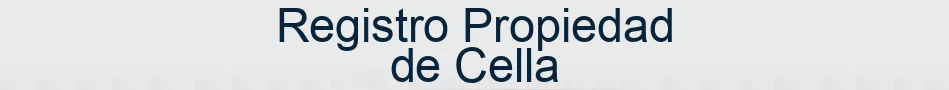 Registro Propiedad de Cella