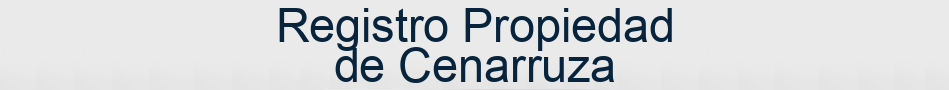 Registro Propiedad de Cenarruza