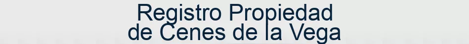 Registro Propiedad de Cenes de la Vega