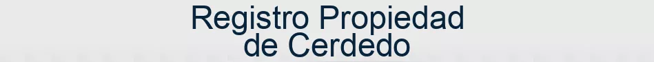 Registro Propiedad de Cerdedo