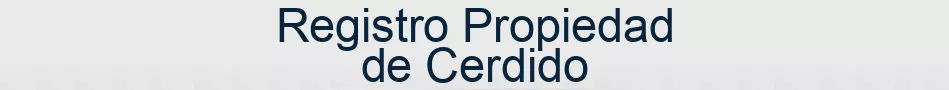 Registro Propiedad de Cerdido