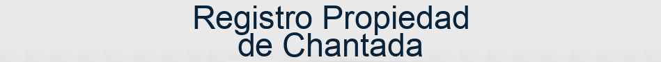 Registro Propiedad de Chantada