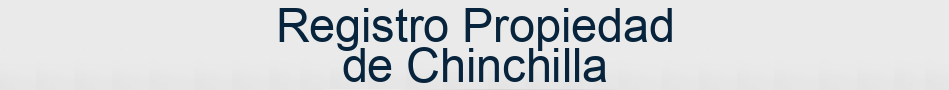 Registro Propiedad de Chinchilla
