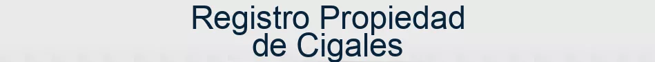 Registro Propiedad de Cigales