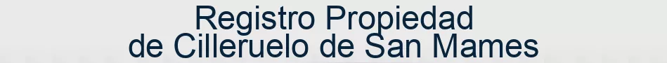 Registro Propiedad de Cilleruelo de San Mames