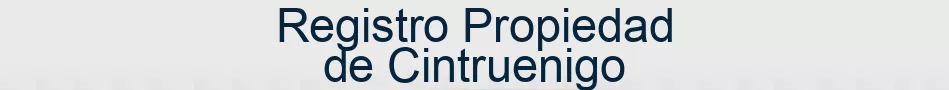 Registro Propiedad de Cintruenigo