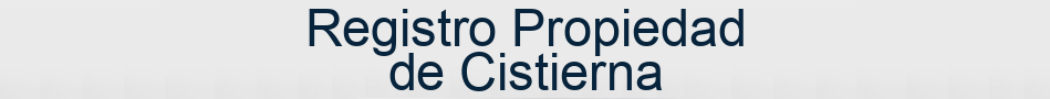 Registro Propiedad de Cistierna