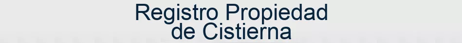 Registro Propiedad de Cistierna
