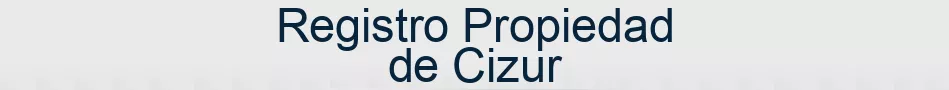 Registro Propiedad de Cizur