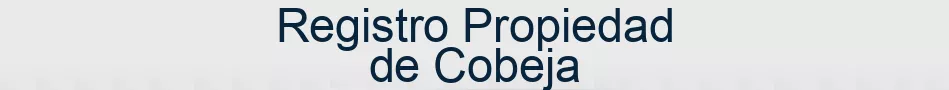 Registro Propiedad de Cobeja