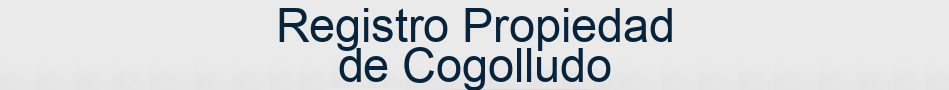 Registro Propiedad de Cogolludo