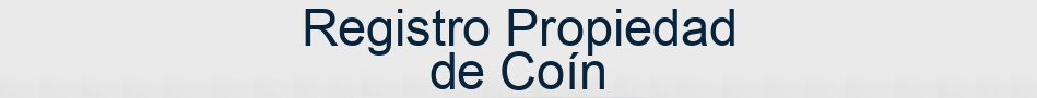 Registro Propiedad de Coín