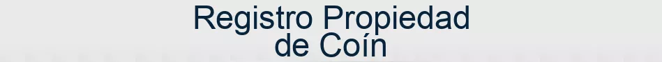 Registro Propiedad de Coín