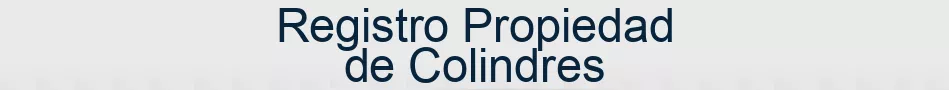 Registro Propiedad de Colindres