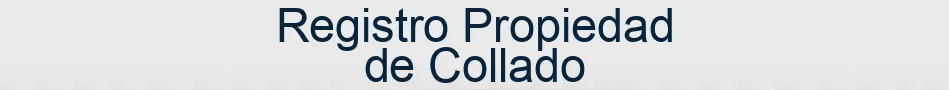 Registro Propiedad de Collado