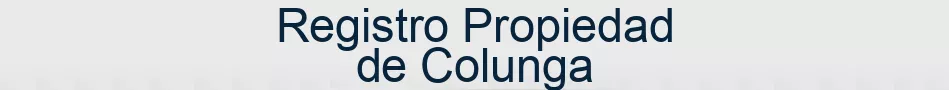 Registro Propiedad de Colunga