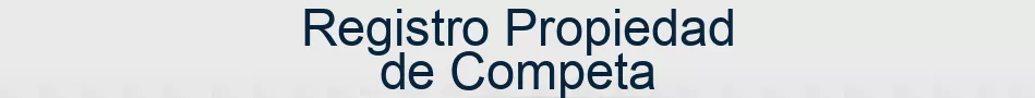 Registro Propiedad de Competa