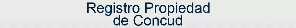 Registro Propiedad de Concud