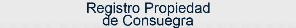 Registro Propiedad de Consuegra