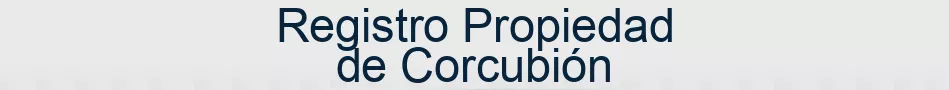 Registro Propiedad de Corcubión