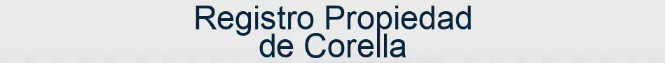 Registro Propiedad de Corella
