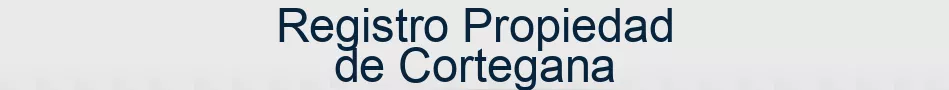 Registro Propiedad de Cortegana