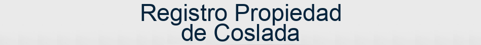 Registro Propiedad de Coslada