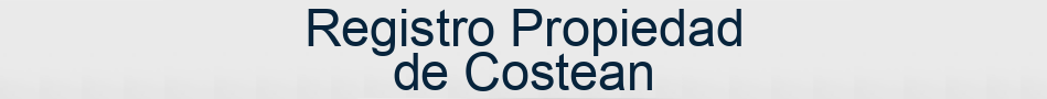 Registro Propiedad de Costean