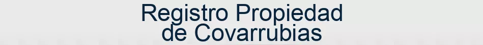 Registro Propiedad de Covarrubias