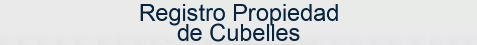 Registro Propiedad de Cubelles
