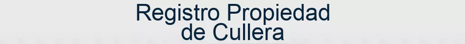 Registro Propiedad de Cullera