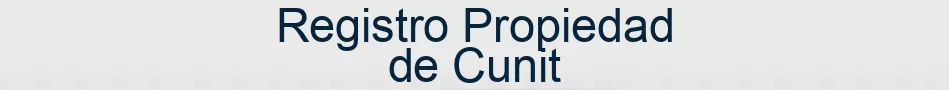 Registro Propiedad de Cunit