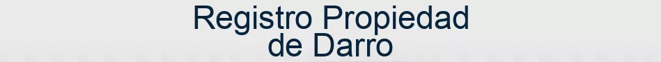 Registro Propiedad de Darro