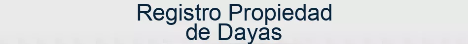 Registro Propiedad de Dayas