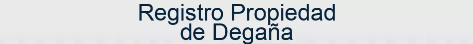 Registro Propiedad de Degaña
