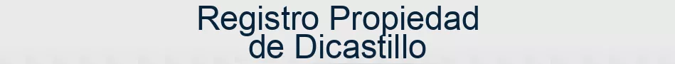 Registro Propiedad de Dicastillo