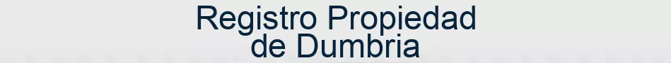 Registro Propiedad de Dumbria