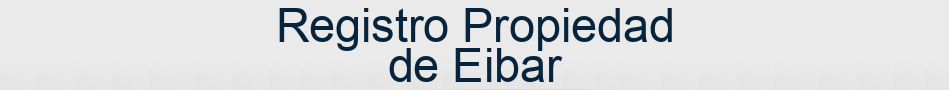 Registro Propiedad de Eibar