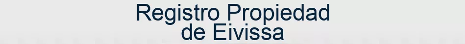 Registro Propiedad de Eivissa