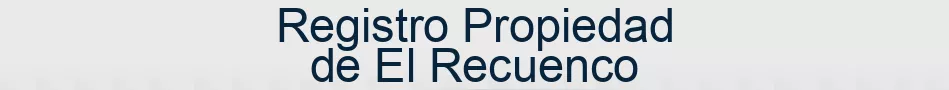 Registro Propiedad de El Recuenco