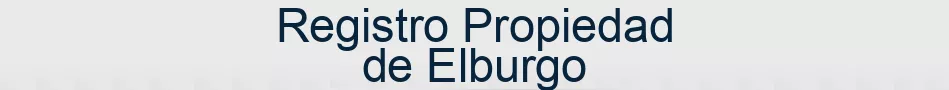 Registro Propiedad de Elburgo