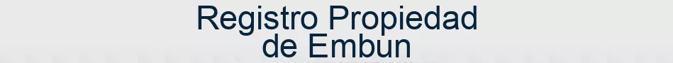 Registro Propiedad de Embun