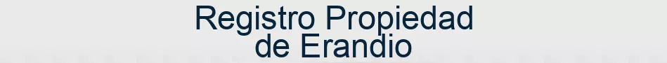 Registro Propiedad de Erandio