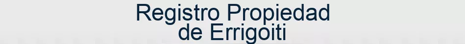 Registro Propiedad de Errigoiti