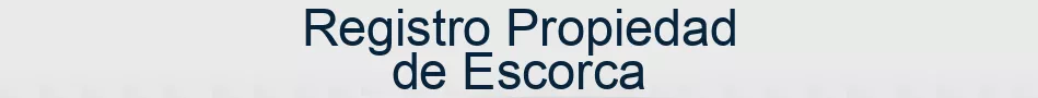 Registro Propiedad de Escorca